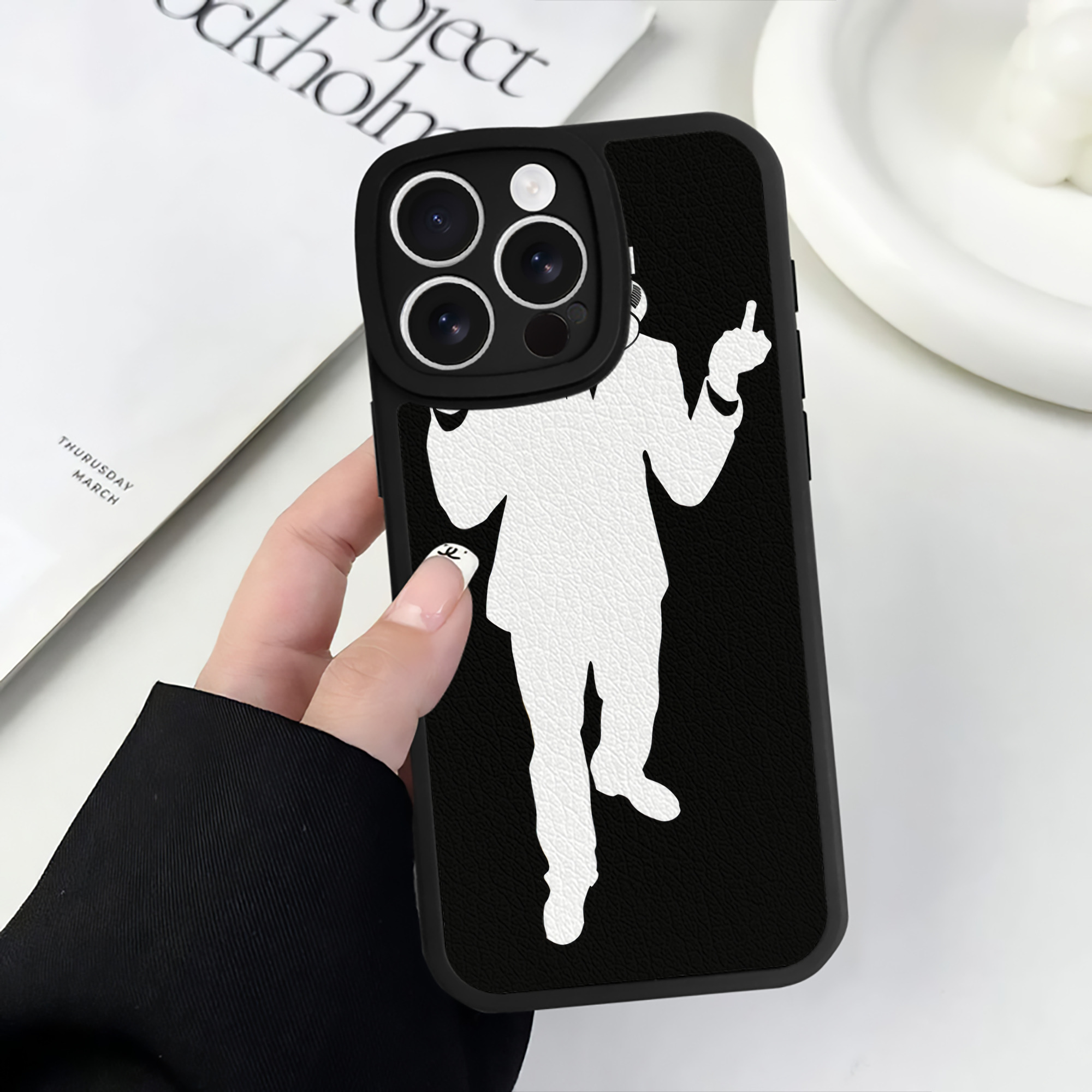 （画像用） スター・ウォーズ Star Wars 【iPhone 16シリーズ対応】シリコンスマホケース（レザー調） 材質：シリコン